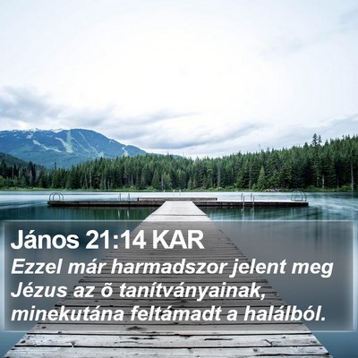 János 21:14 KAR Bible Verse Image