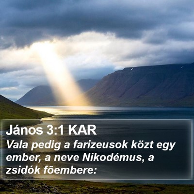 János 3:1 KAR Bible Verse Image