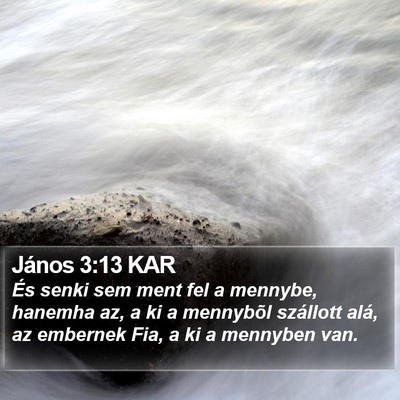 János 3:13 KAR Bible Verse Image