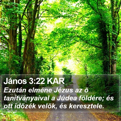 János 3:22 KAR Bible Verse Image