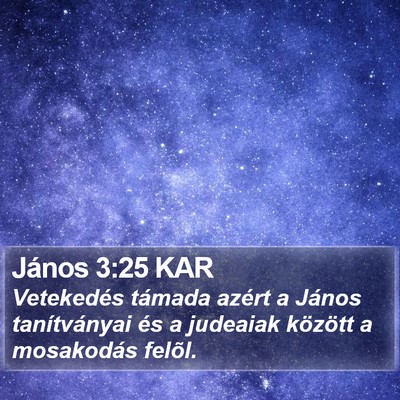 János 3:25 KAR Bible Verse Image