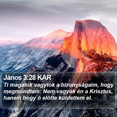 János 3:28 KAR Bible Verse Image