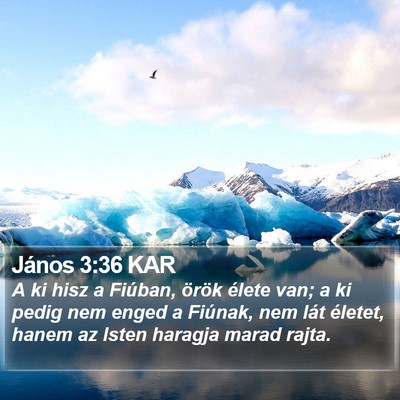 János 3:36 KAR Bible Verse Image