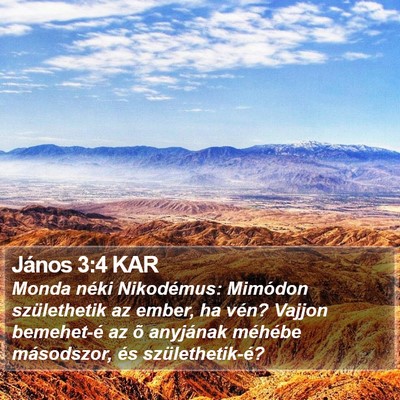 János 3:4 KAR Bible Verse Image
