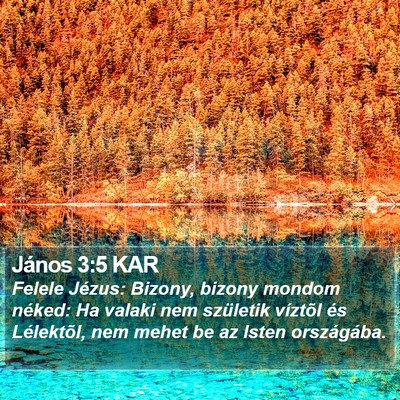 János 3:5 KAR Bible Verse Image