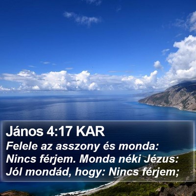 János 4:17 KAR Bible Verse Image