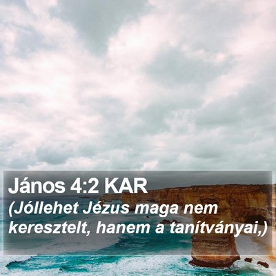 János 4:2 KAR Bible Verse Image