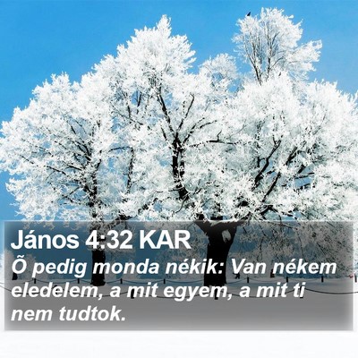 János 4:32 KAR Bible Verse Image