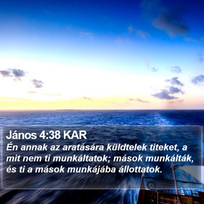 János 4:38 KAR Bible Verse Image