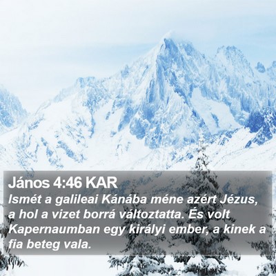 János 4:46 KAR Bible Verse Image