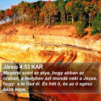 János 4:53 KAR Bible Verse Image