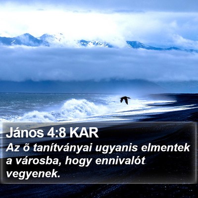 János 4:8 KAR Bible Verse Image