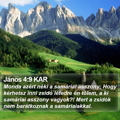 János 4:9 KAR Bible Verse Image