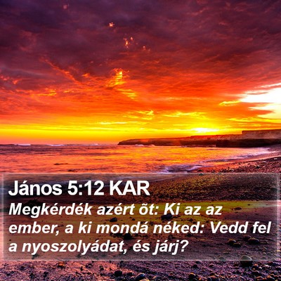János 5:12 KAR Bible Verse Image