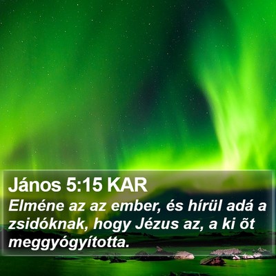 János 5:15 KAR Bible Verse Image