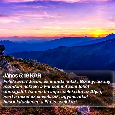 János 5:19 KAR Bible Verse Image