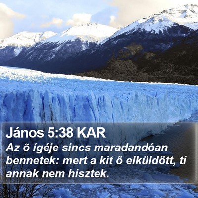 János 5:38 KAR Bible Verse Image