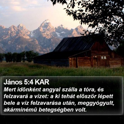 János 5:4 KAR Bible Verse Image