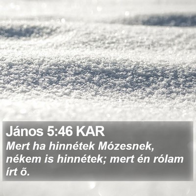 János 5:46 KAR Bible Verse Image