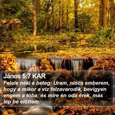 János 5:7 KAR Bible Verse Image
