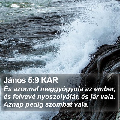János 5:9 KAR Bible Verse Image