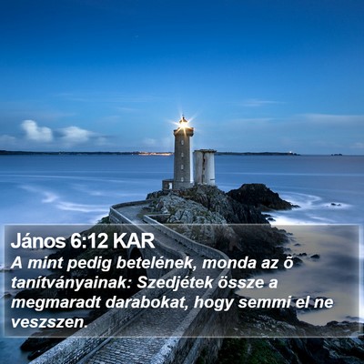 János 6:12 KAR Bible Verse Image