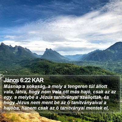 János 6:22 KAR Bible Verse Image