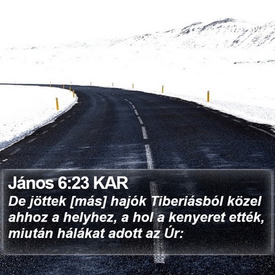 János 6:23 KAR Bible Verse Image