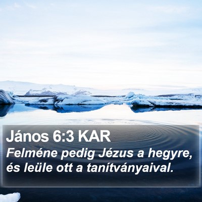 János 6:3 KAR Bible Verse Image