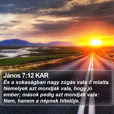 János 7:12 KAR Bible Verse Image