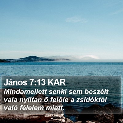 János 7:13 KAR Bible Verse Image