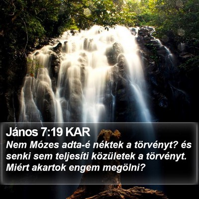 János 7:19 KAR Bible Verse Image