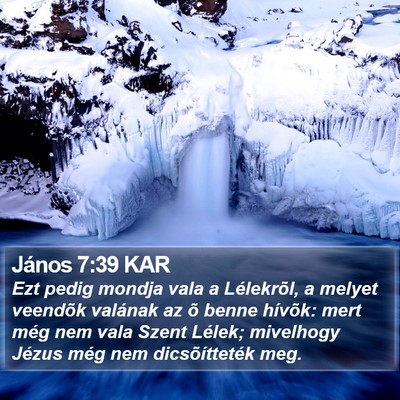 János 7:39 KAR Bible Verse Image