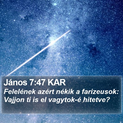 János 7:47 KAR Bible Verse Image