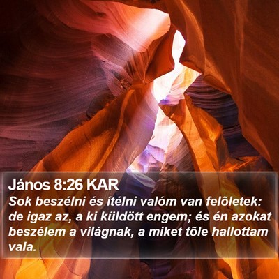 János 8:26 KAR Bible Verse Image