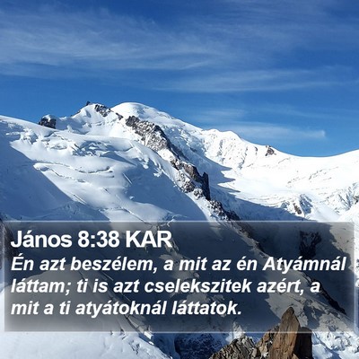 János 8:38 KAR Bible Verse Image