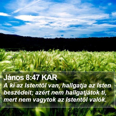 János 8:47 KAR Bible Verse Image
