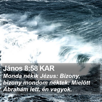 János 8:58 KAR Bible Verse Image