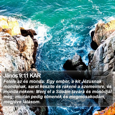 János 9:11 KAR Bible Verse Image