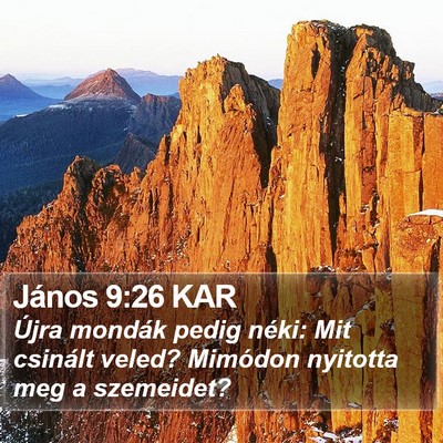 János 9:26 KAR Bible Verse Image