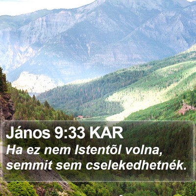 János 9:33 KAR Bible Verse Image