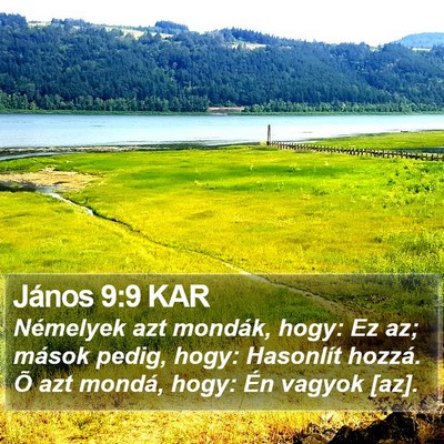 János 9:9 KAR Bible Verse Image