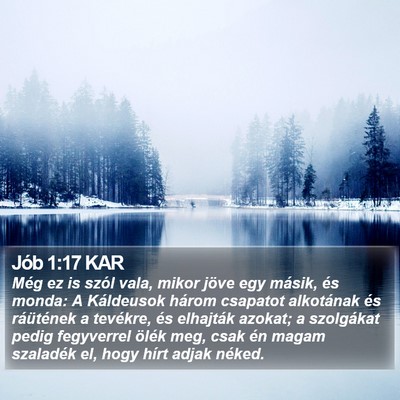 Jób 1:17 KAR Bible Verse Image