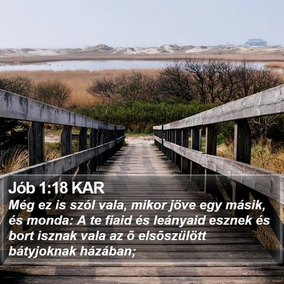 Jób 1:18 KAR Bible Verse Image