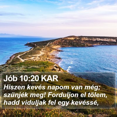 Jób 10:20 KAR Bible Verse Image