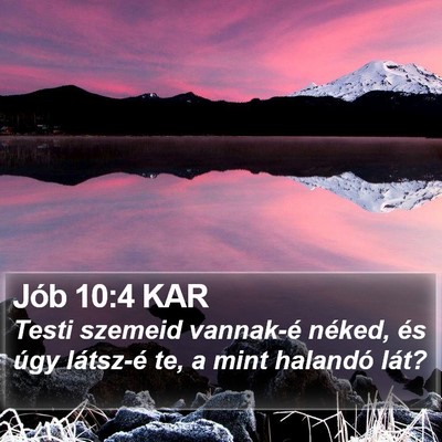 Jób 10:4 KAR Bible Verse Image