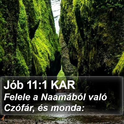 Jób 11:1 KAR Bible Verse Image