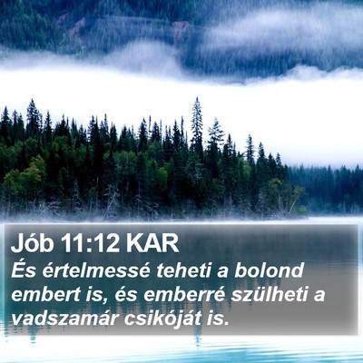 Jób 11:12 KAR Bible Verse Image