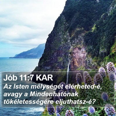 Jób 11:7 KAR Bible Verse Image