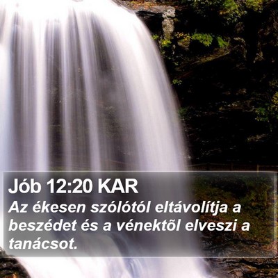 Jób 12:20 KAR Bible Verse Image